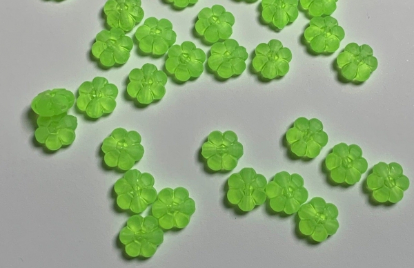 Perlenblumen hellgrün matt